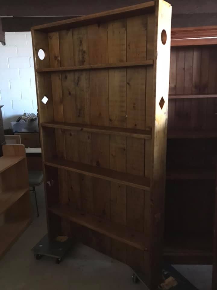 Timber Bookshelf with Cutout Detailing